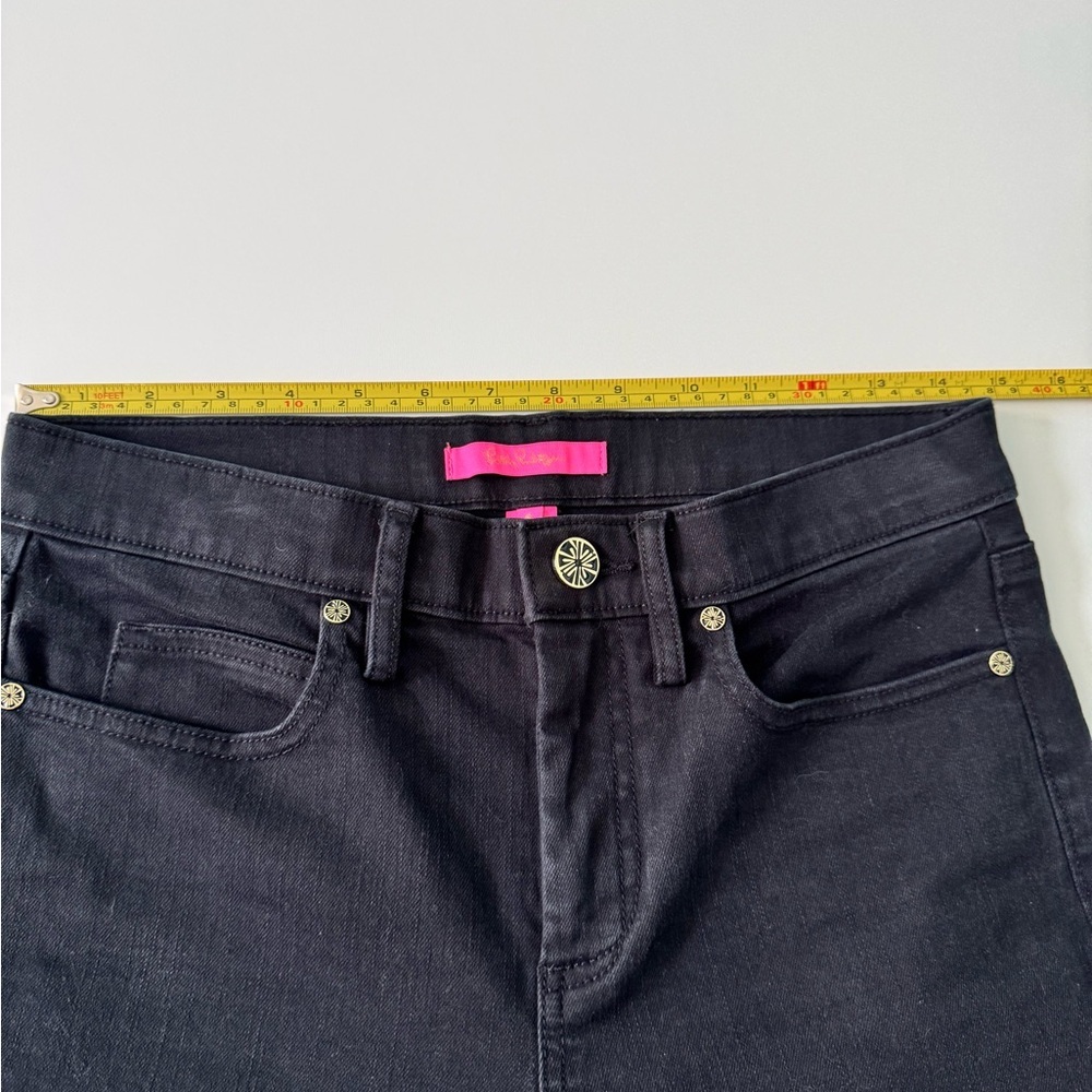 Lilly Pulitzer South Ocean High Rise Jeans in Black Oynx - Picture 7 of 9